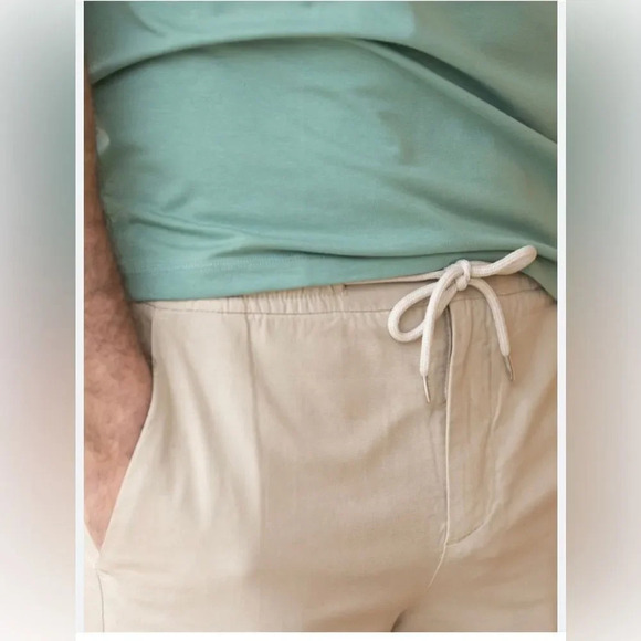 Vintage Island Image Khaki tie beach shorts‎ 34W - Picture 1 of 6